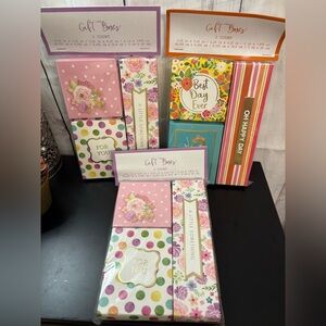 Vibrant Floral and Striped Gift Boxes